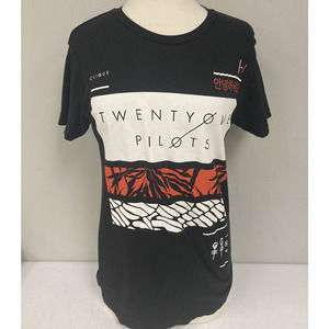 Twenty One 21 Pilots Band Concert Tour T-Shirt Small Clique Top Rock Me Branded